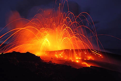 The Big Island's best-known attraction is Hawaii Volcanoes National Park, where you can witness Pele's spectacular natural fireworks.